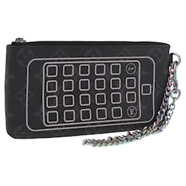 LOUIS VUITTON Monogram Eclipse Fragment iPhone Case M64433 LV Auth 184781M - Louis Vuitton