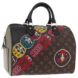 LOUIS VUITTON Handtasche Monogram Kabuki Kansai Speedy 30 M43505 LV Auth 184886SM