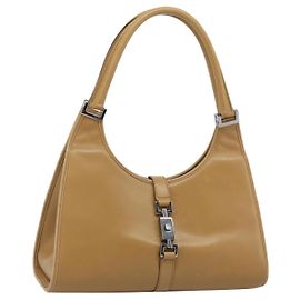 Borsa a Spalla GUCCI Jackie in Pelle Beige Argento 002 1067 Auth ep14720A