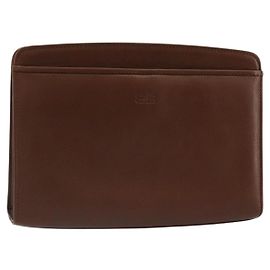 Clutch BALENCIAGA in pelle marrone oro Auth 178398