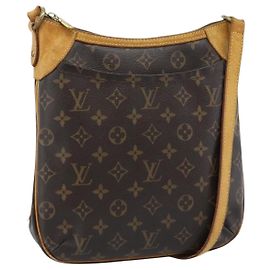LOUIS VUITTON Monogram Odeon PM Schultertasche M56390 LV Auth 185483