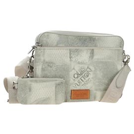 LOUIS VUITTON Damier Salt Trio Messenger Shoulder Bag White N50068 Auth 183100SM