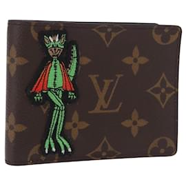 LOUIS VUITTON Animal Monogram Portefeuille Slender NM M80156 Auth 184392SM