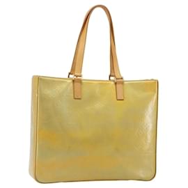 LOUIS VUITTON Monogram Vernis Columbus Tote Bag Gris M91028 LV Auth 184777