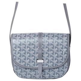 Borsa a tracolla Goyard Belvedere II PM Grey Goyardine Canvas