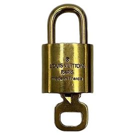 Louis Vuitton Padlock and Key Logo Cufflinks Metal