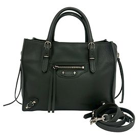 Borsa a 2 vie in pelle Paper Mini Balenciaga