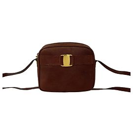 Borsa a tracolla Salvatore Ferragamo Vintage Vara in pelle