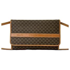 Borsa a Spalla Celine Vintage Macadam Blazon Triomphe Logo Pattern - Céline