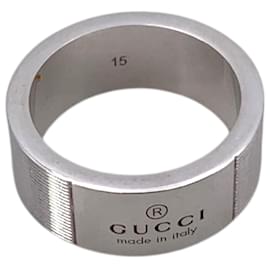 Sterling Silver Trademark Ring Größe 15 - Gucci