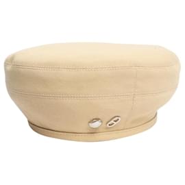 Béret en toile beige - Hermès