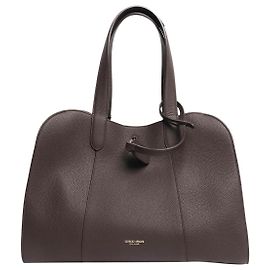 Giorgio Armani Grande borsa tote in pelle martellata marrone