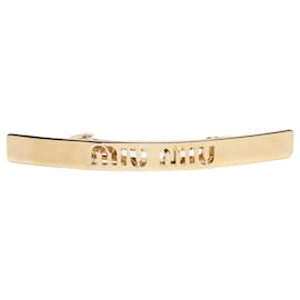 Miu Miu Clip per capelli placcato oro