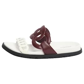 Sandali Extra bordeaux e bianco - taglia EU 43 - Hermès