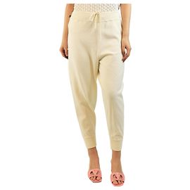 Vince Joggers con polsini color crema - taglia M