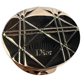 Dior Cannage Silver-Tone Metal Pocket Mirror
