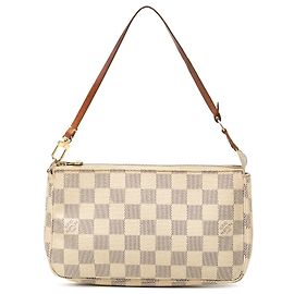 Louis Vuitton Pochette Accessoires in Damier Azur bianco