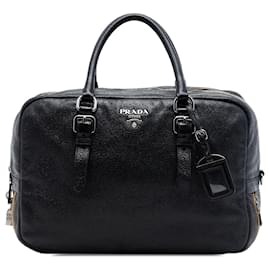 Borsa Bauletto in pelle Cervo nera Prada