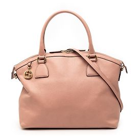 Bolso Gucci Pink Medium Calfskin GG Charm Dome