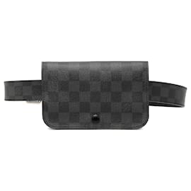Louis Vuitton Pochette Homme Ceinture in Damier Graphite nero