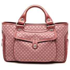 Borsa Boogie in tela Macadam rosa Celine - Céline