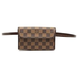 Louis Vuitton Pochette Florentine in Damier Ebene marrone
