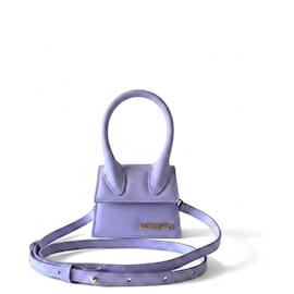 Jacquemus Le Chiquito Mini Borsa in Pelle Lavanda