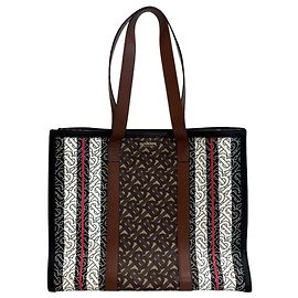 Borsa Tote Burberry TB marrone