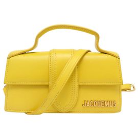 BORSA A MANO JACQUEMUS LE BAMBINO 213BA006 IN PELLE GIALLA A SPALLA