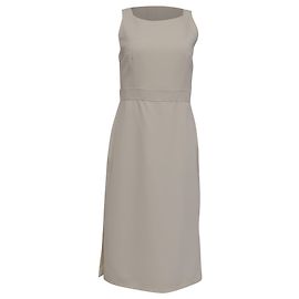 Vestido midi sem mangas Max Mara em lã marfim