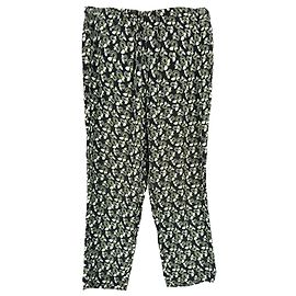 Calças Marni com estampa floral abstrata em viscose multicolorida