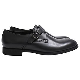 Scarpe Monk Strap Ermenegildo Zegna in pelle nera