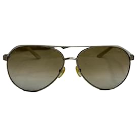 Occhiali da sole aviator Tom Ford in acetato avorio