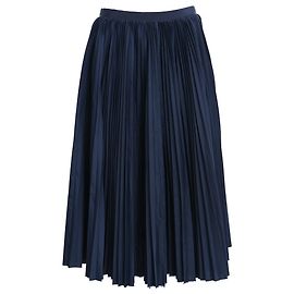 Falda midi plisada Sacai en poliéster azul marino