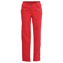 Skinny Skihose Perfect Moment Aurora aus rotem Nylon