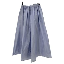 Maje Skort langer blauer Baumwollrock