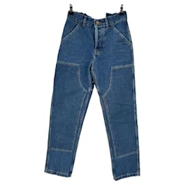 Jean large bleu en coton AZ FACTORY - Autre Marque