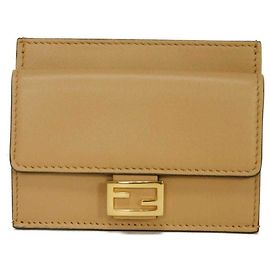 Fendi Coin Purse in Beige Lambskin