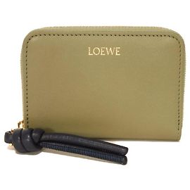 Monedero de piel verde Loewe