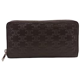Celine Round Zip Triomphe Long Wallet - Céline