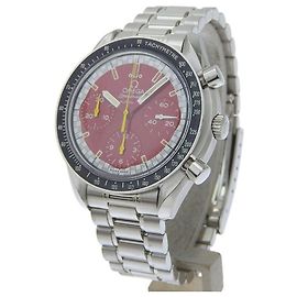 Orologio Cronografo Automatico Omega Speedmaster Michael Schumacher in Acciaio Inossidabile 39