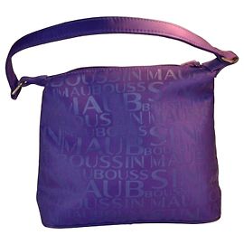 Borsa a spalla in tela logo Mauboussin