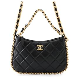 Borsa a tracolla Chanel in agnello con catena