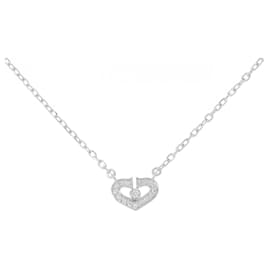 Colar Cartier C Heart em ouro branco
