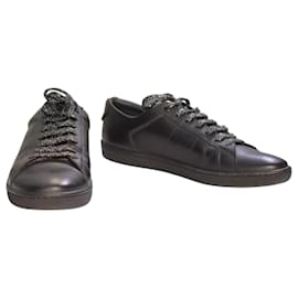 Saint Laurent Court Classic SL/01 Dual Lips Sneakers Low-Top - Nero