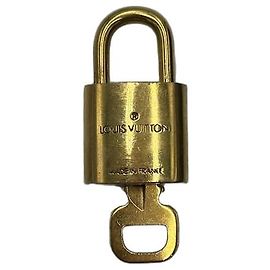 Louis Vuitton Padlock and Key Logo Cufflinks Metal