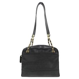 Borsa a tracolla Chanel in pelle di vitello granulata