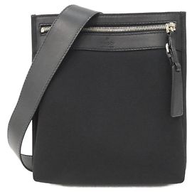 Borsa a tracolla in nylon nero Gucci 92562