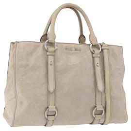 Borsa Miu Miu in pelle 2way Grigio Argento Autentica 185170V