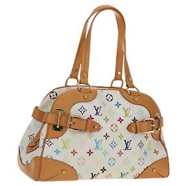 LOUIS VUITTON Borsa Claudia Monogram Multicolor Bianco M40193 Auth BA13291SAV